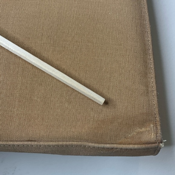 Stuart Weitzman Gold Vintage Silk / Patent Leather Top Handle Evening Bag Spain - Picture 8 of 17